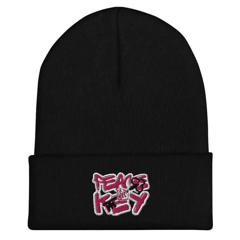 Peace is Key - Pink Beanie